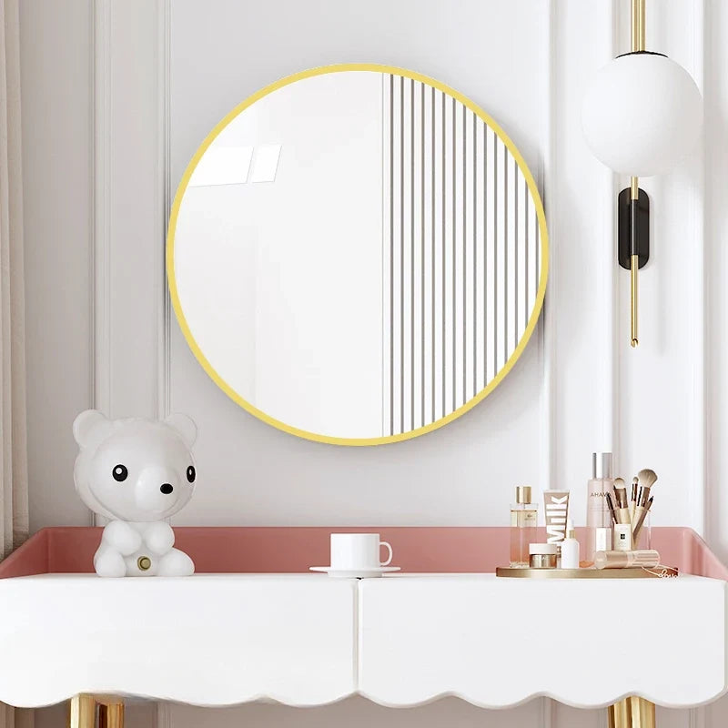Round Nordic decorative mirror for bathroom - view 3