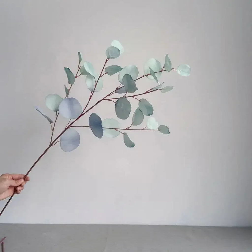 Artificial eucalyptus branch for decoration wedding garden and party - Blue