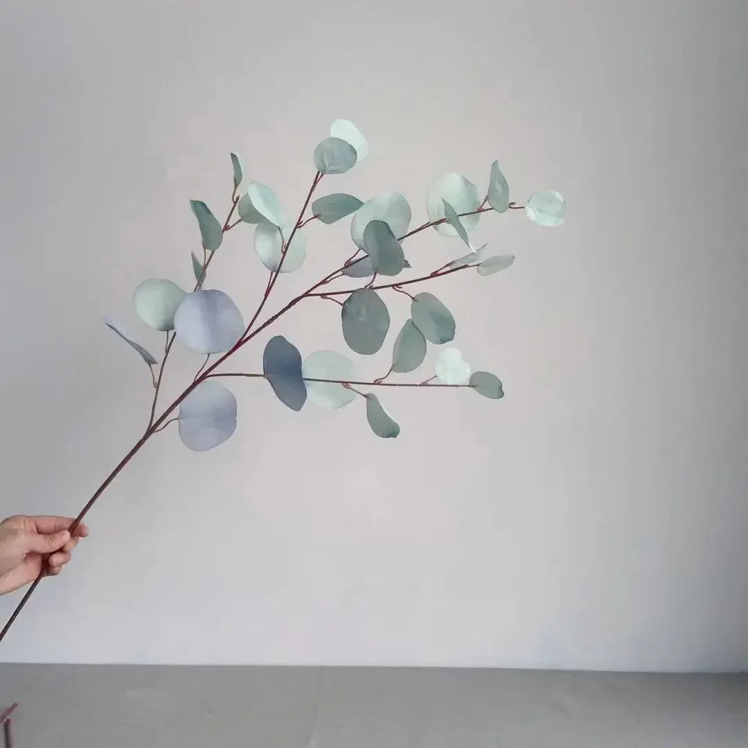 Artificial eucalyptus branch for decoration wedding garden and party - Blue