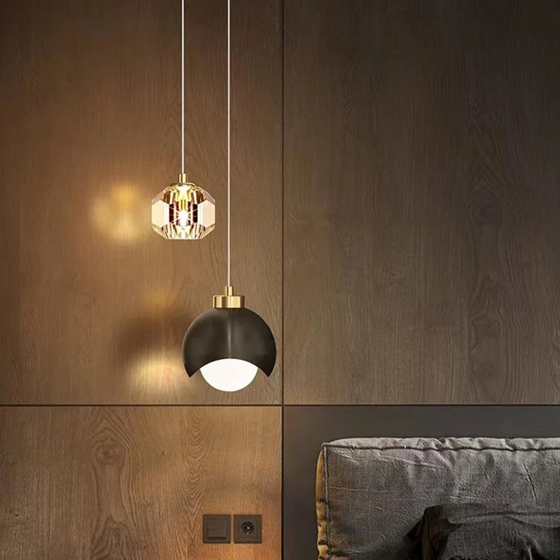 Modern crystal pendant light for elegant interior decoration