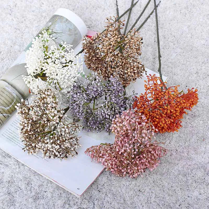 Retro raspberry artificial plants for DIY home decoration - view 5