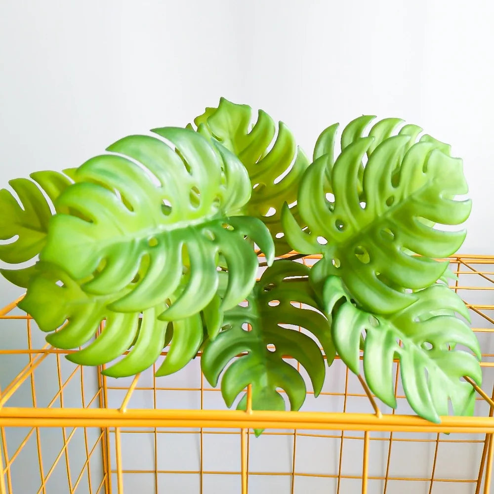 Fake tropical plant monstera for interior and exterior decoration - view 6