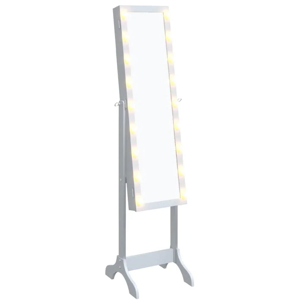 White floor mirror with white LED 34x37x146 cm, home decoration wall decorative living room decoration - view 2