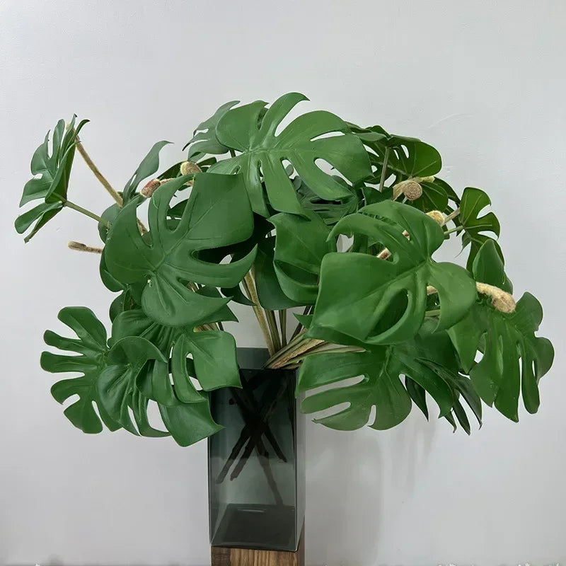Artificial turtle leaves for interior decoration green plants - view 6