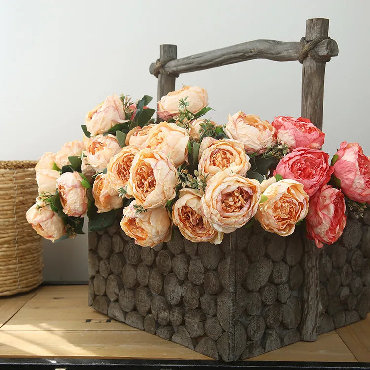 Bouquet of artificial peonies for decoration and photography - view 4