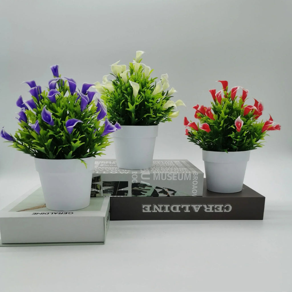 Artificial plant bonsai flower pot interior and exterior decoration - view 2