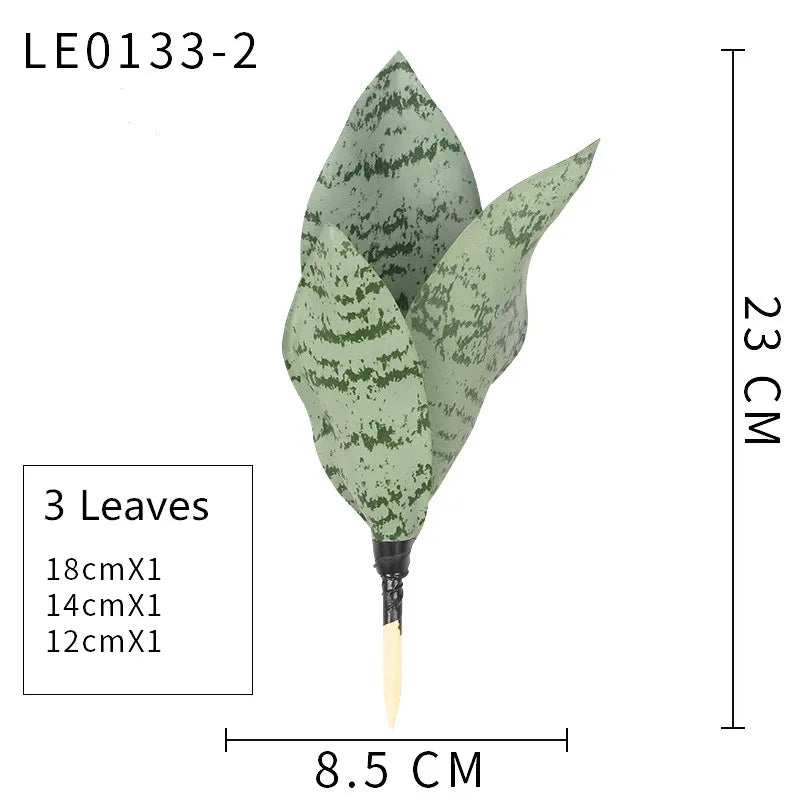 Succulent artificial plants aloe vera for outdoor interior decoration - 23 cmB