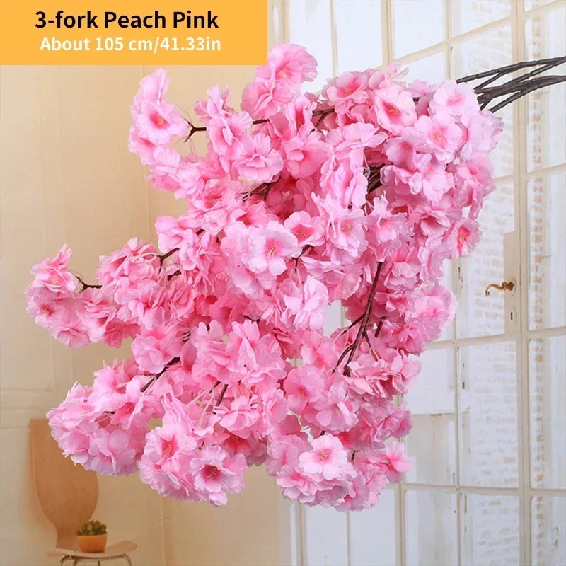 Artificial cherry flower for decoration and DIY - B2 Peach Pink