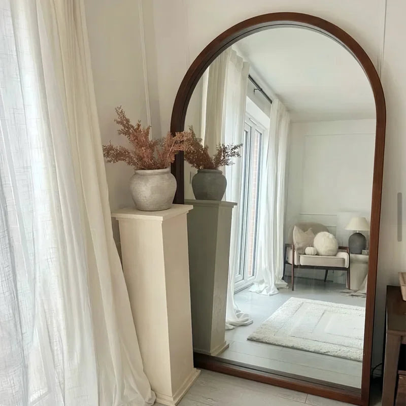 Circular decorative mirror for an elegant bohemian atmosphere - view 4