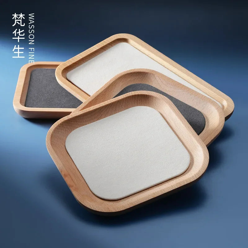 Wooden storage tray for jewelry watches and necklaces - view 3