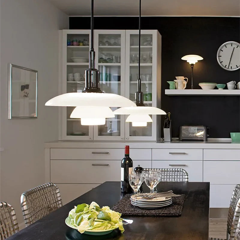 Danish glass design pendant light for modern interior - view 5