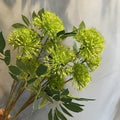 Set of 6 artificial onion balls for garden decoration - Green