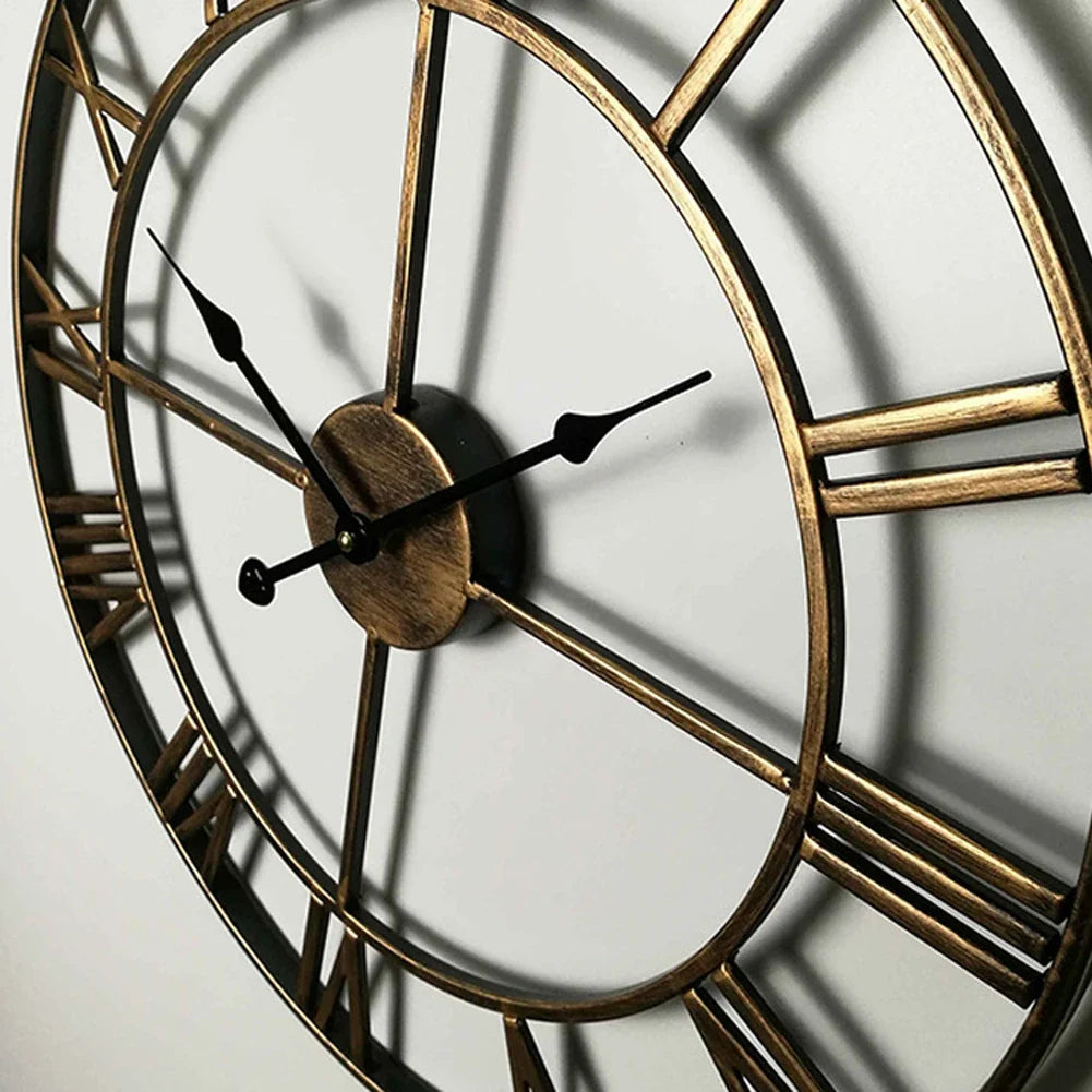 Wall clock Roman decorative numerals for interior and exterior - view 2