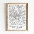 Personalized City Map Romantic Gift, Timeless Memory Design - G1093-Style2 / 40x60cm Unframed