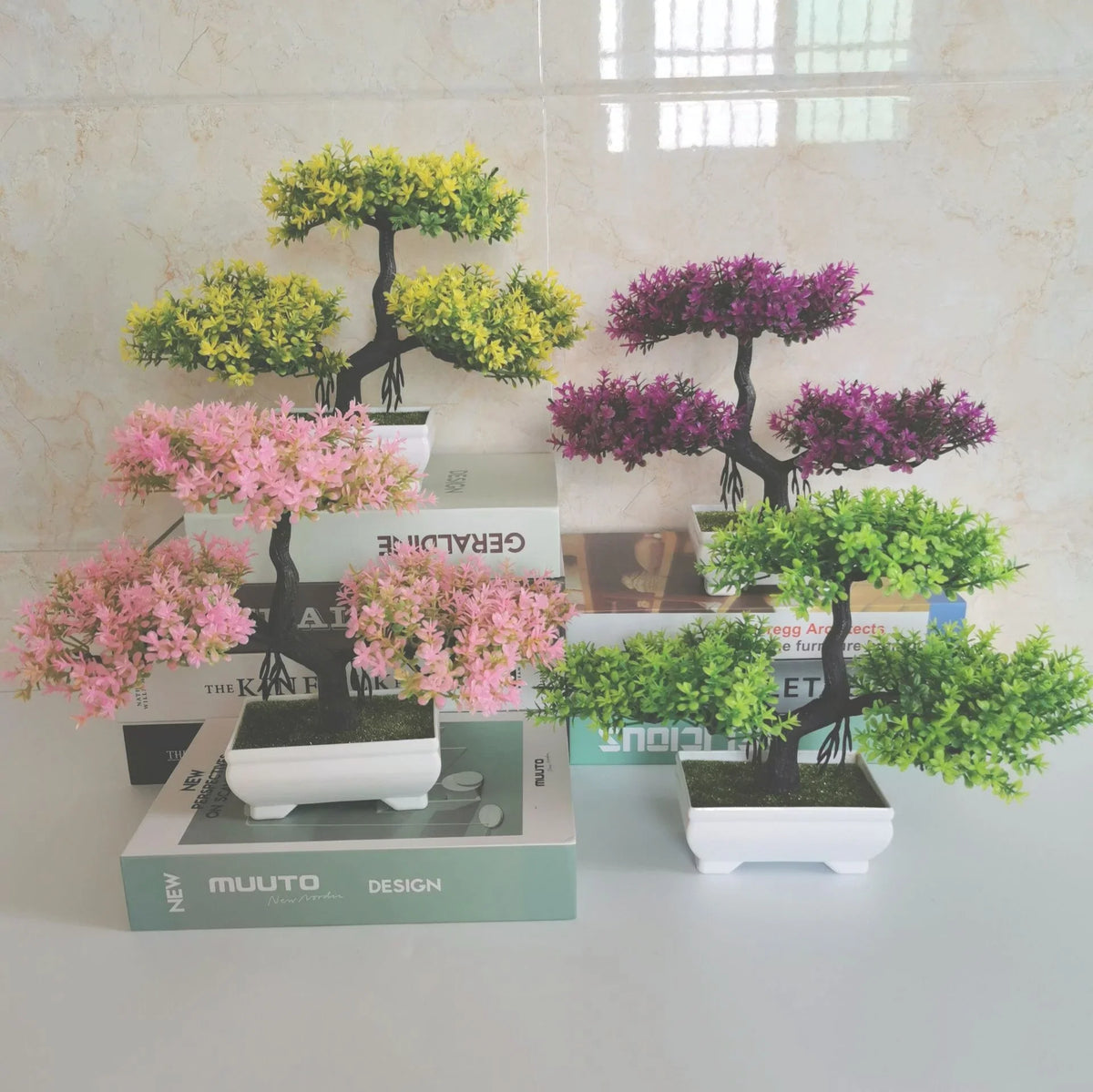 Artificial bonsai potted plants for interior decoration and events - view 2
