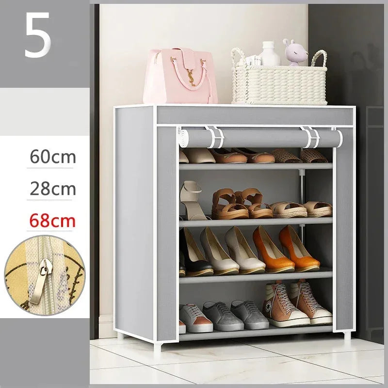 Storage organizer for plastic shoes 120 luxury pairs 2023 - Silver Gray 5