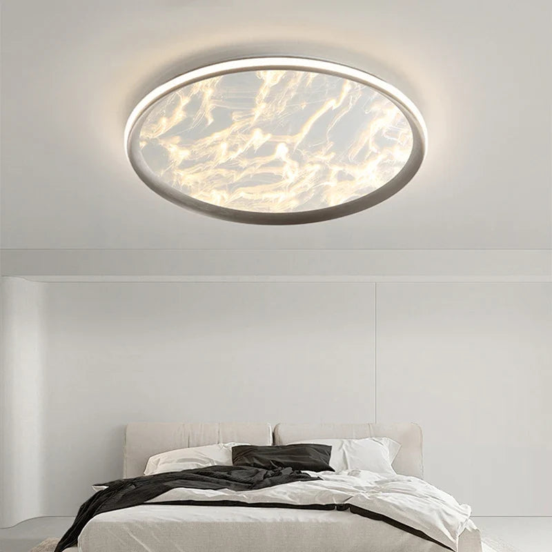 Modern minimalist ceiling lamp in high-end 2024 design crystal