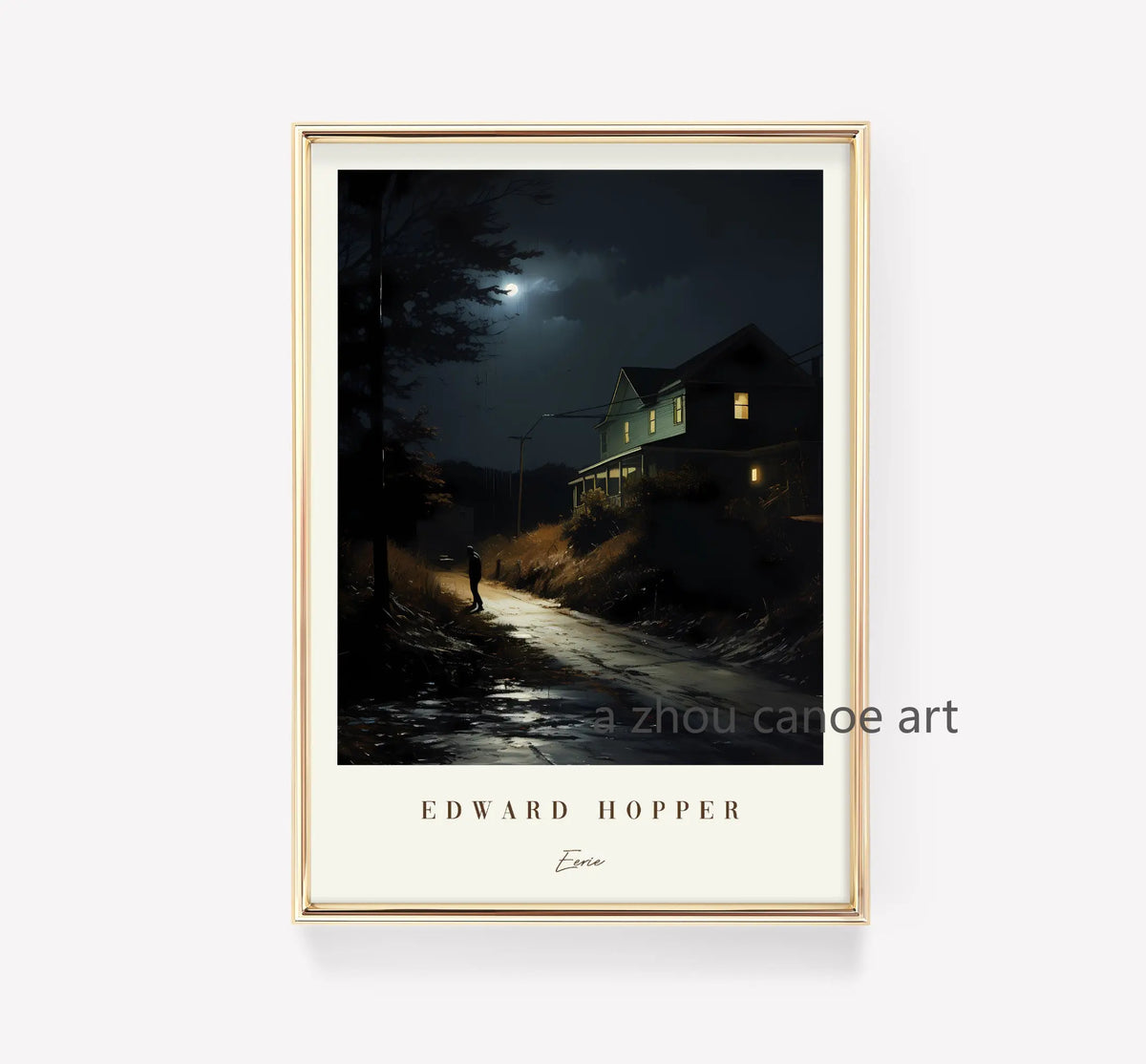 Library of edward art works hopper posters modern art wall decoration - 60X80cm Unframed / 14