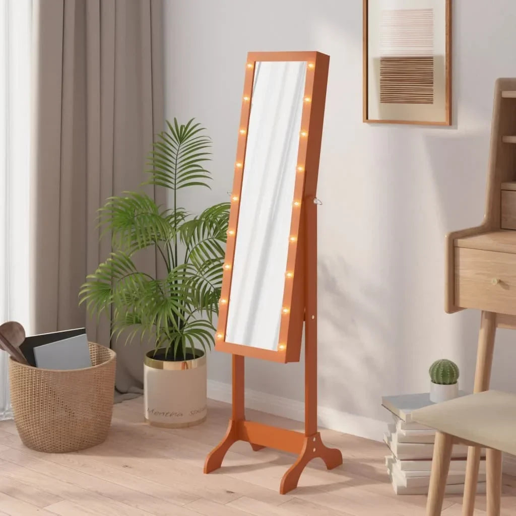 White floor mirror with LED 34x37x146 cm, home decoration wall decorative living room decoration - view 7