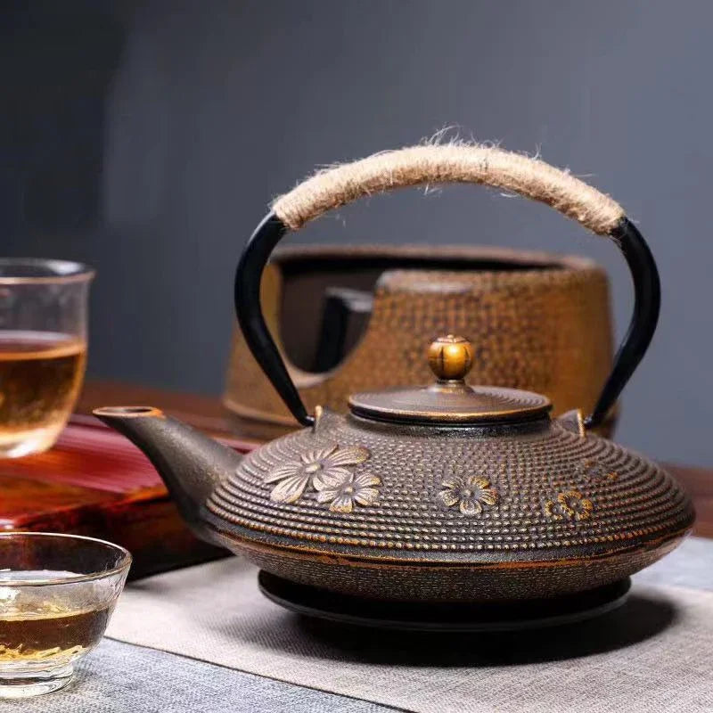 Japanese teaie in cast iron emaillee with filter infuser - view 6