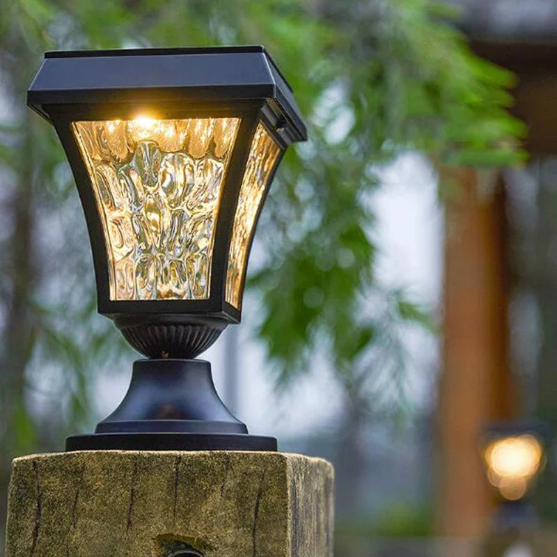 Waterproof led outdoor solar lamp for garden and outdoor space