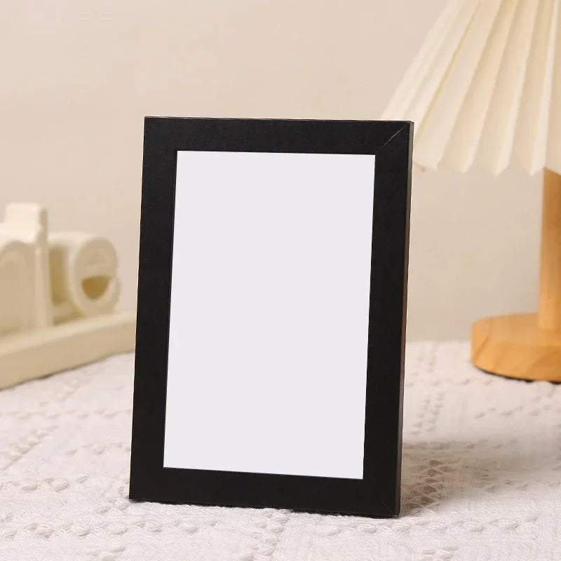 Wooden picture frame for family portraits and weddings, Design 2 - All Black / A4 (21 x 29,7 cm)