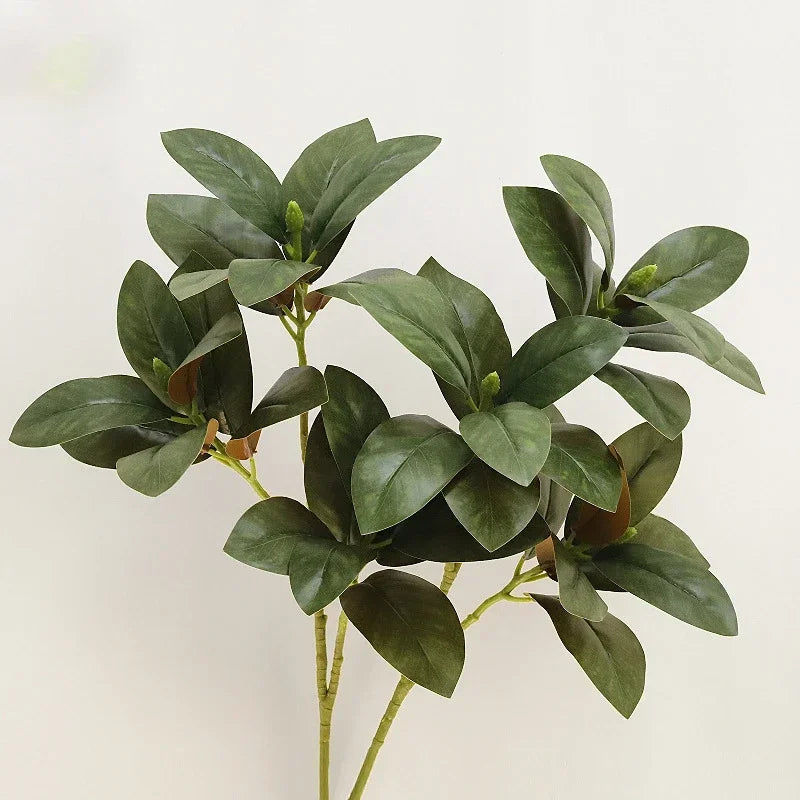 Artificial magnolia leaves for realistic interior decoration - view 3