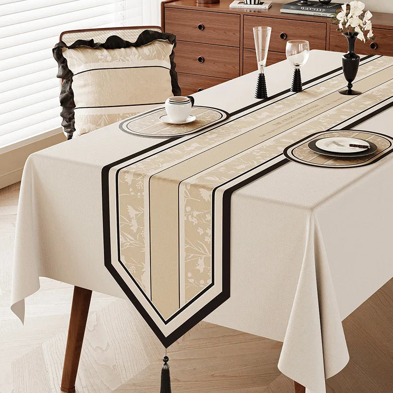 Vintage floral table runner green country style - 30x120cm