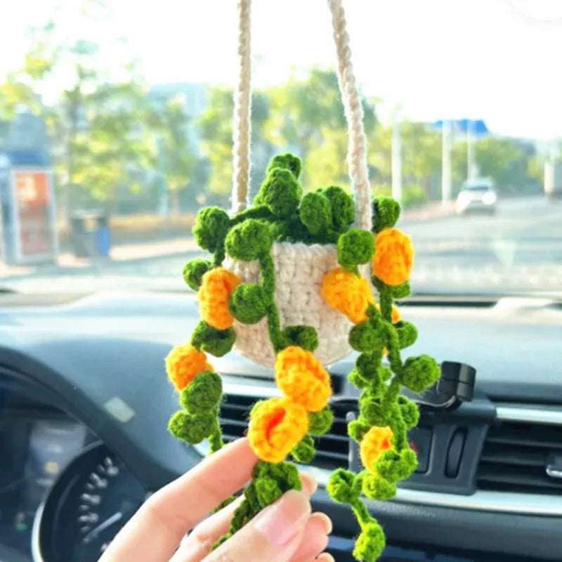 Creative hanging hook for car decoration plant in pot - view 3