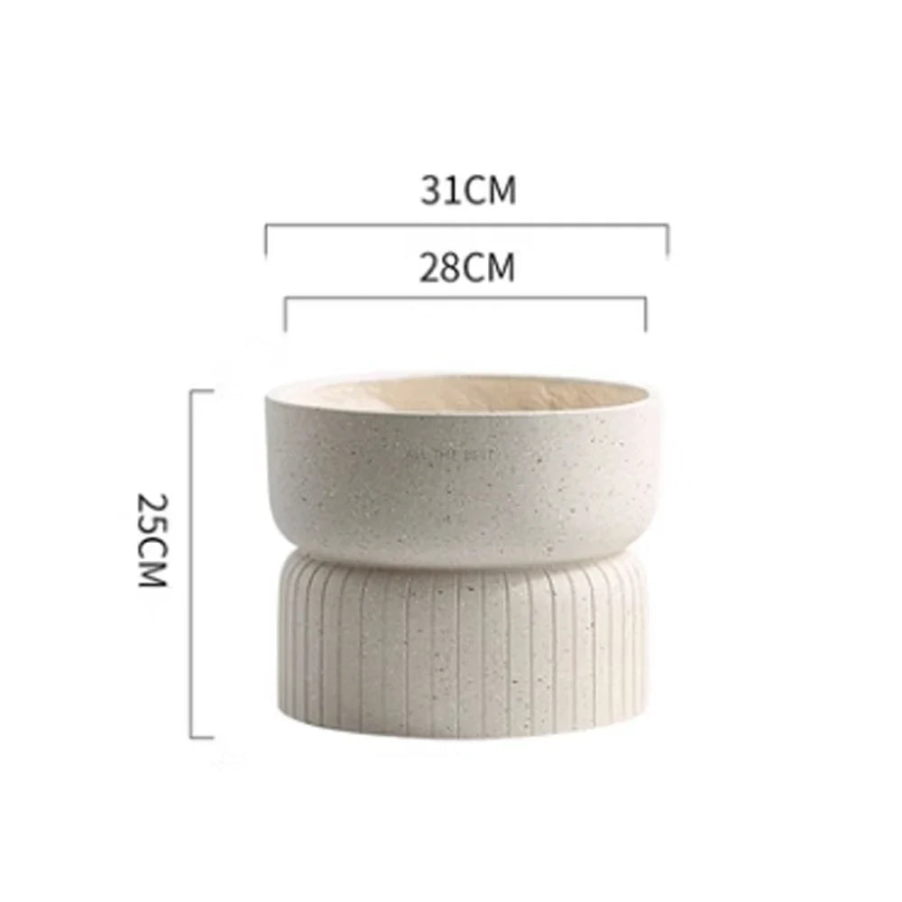 Modern silicone mould for light and luxurious concrete flower pot - Light green
