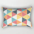 Reversible Abstract Geometric Lumbar Pillow, Design 2