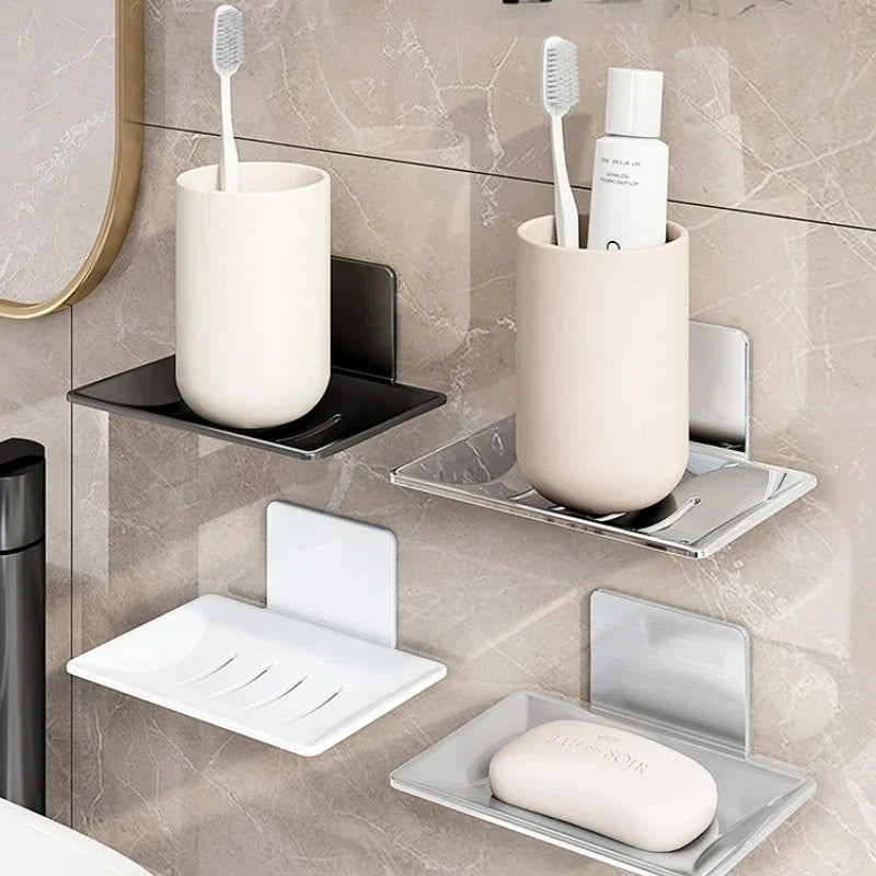 Aluminium wall soap holder for practical and modern storage - view 3