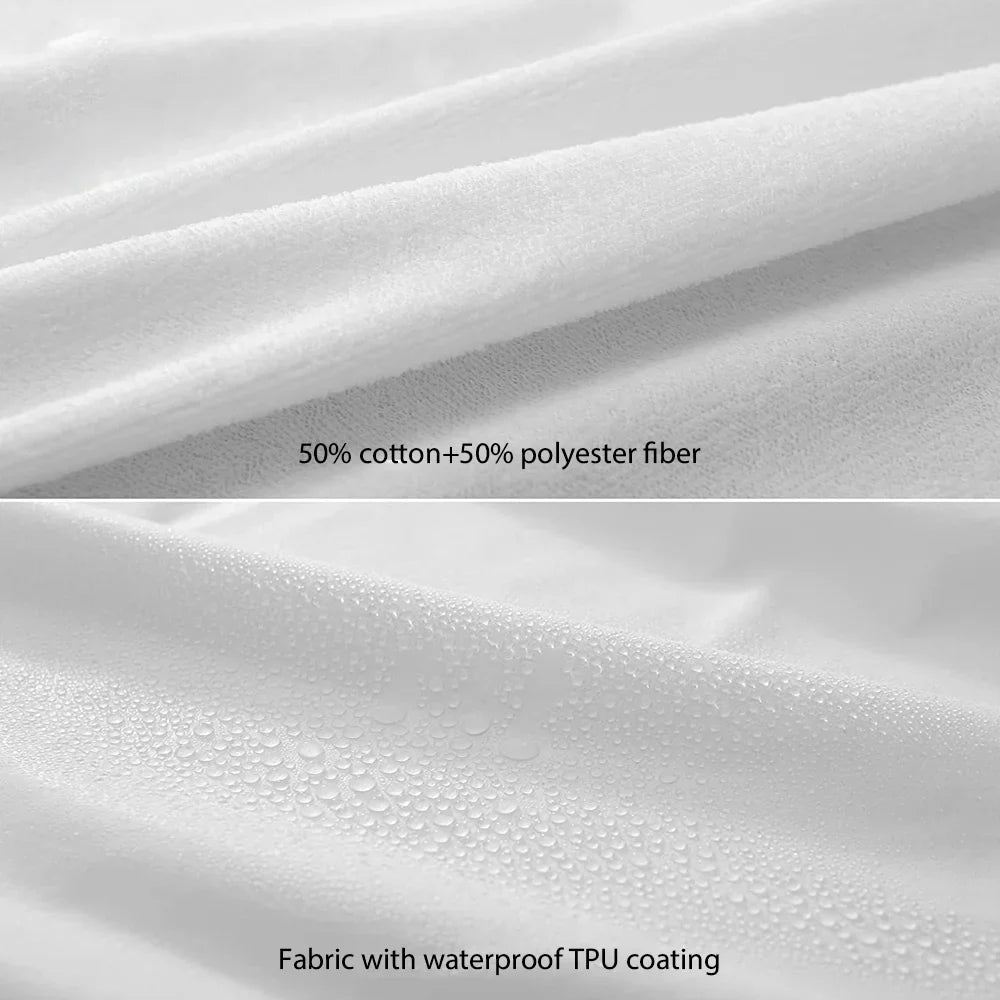 Fitted Sheet with Elastic Bands Non Slip Mattress Covers Waterproof for Single Double King Queen Bed,90/100/140/160/180/200cm - view 5