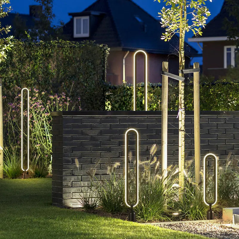LED outdoor light round minimalist for garden and driveway - view 6