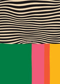 Abstract coloured poster on canvas for artistic decoration - 60X80cm No Frame / 13