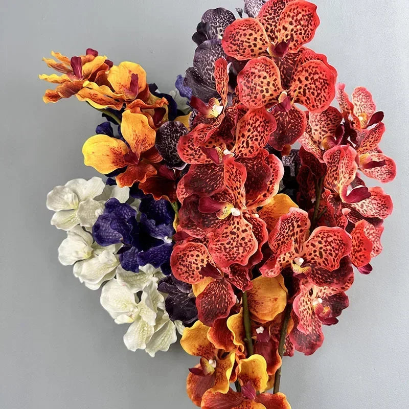 Set of 2 artificial vanda orchids for interior decoration - view 6