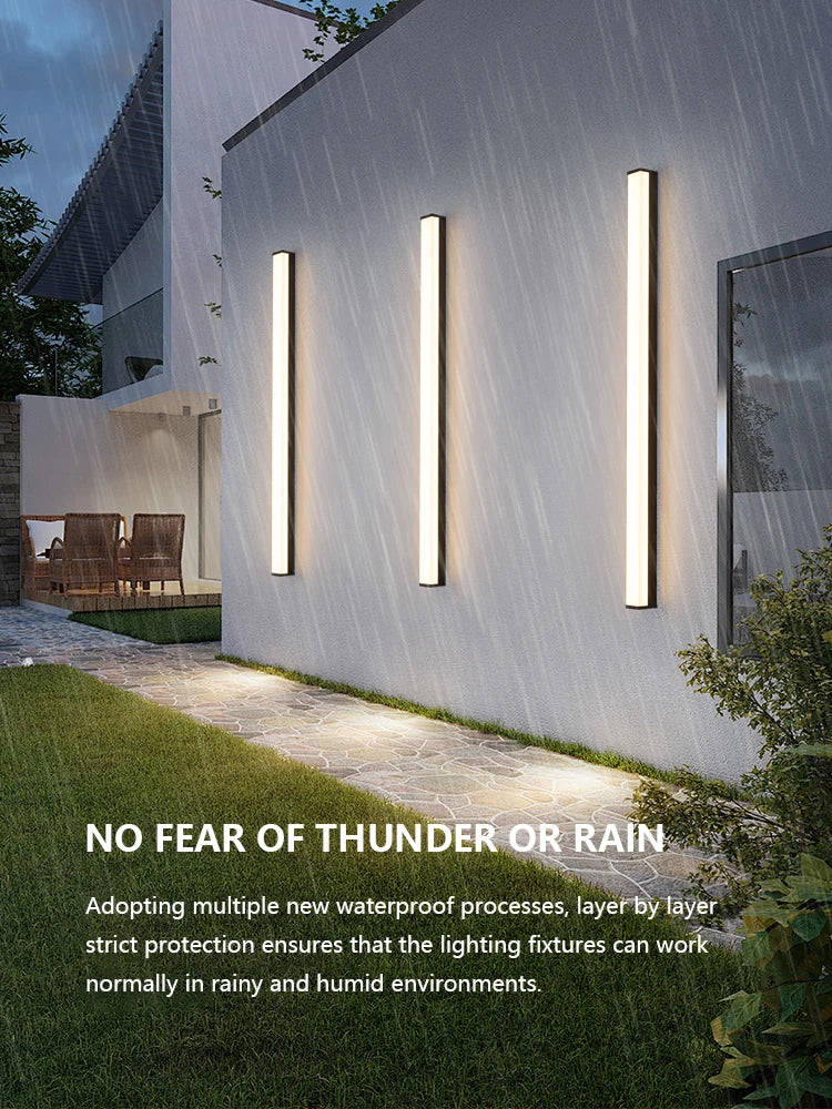 Modern led wall sconce waterproof for outdoor garden - view 2