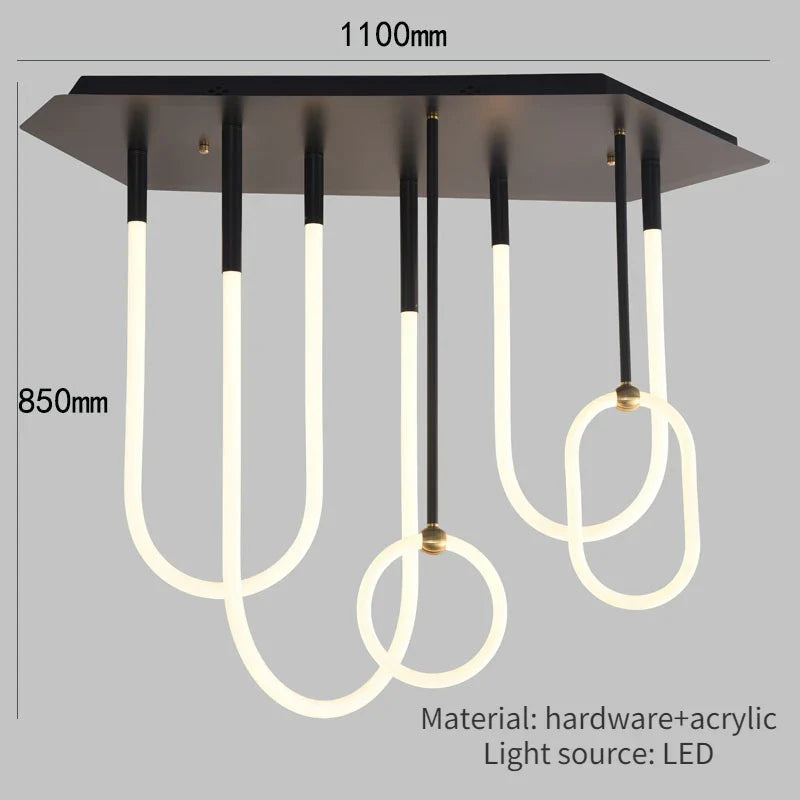 Modern luxury minimalist ceiling for indoor and outdoor - H 85cm / 3 modifiables