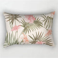 Soothing Tropical Green Leaves Throw Pillow Cover 30x50cm