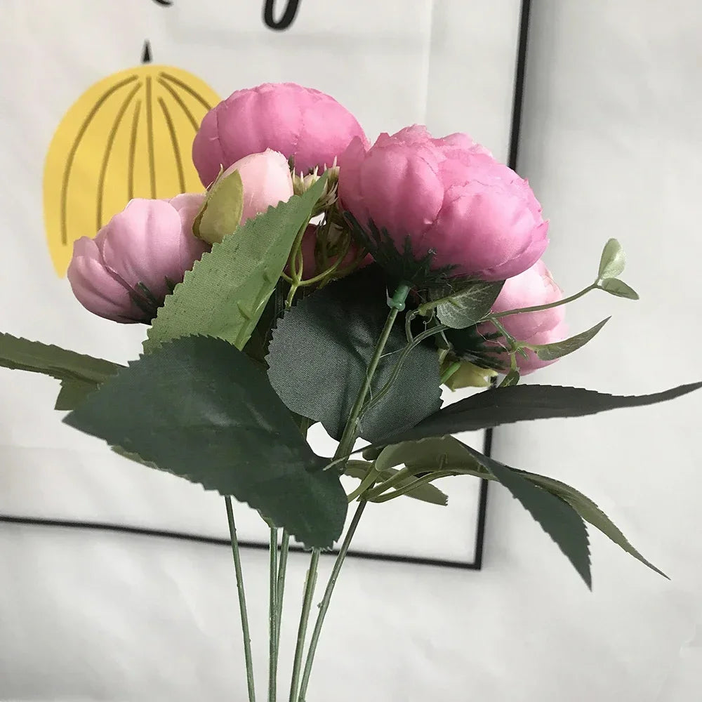 Bouquet of artificial peonies for wedding decoration and home - view 4
