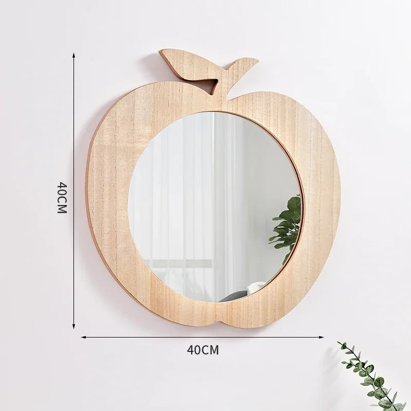 Cute decorative mirrors for kids hanging wooden - view 5