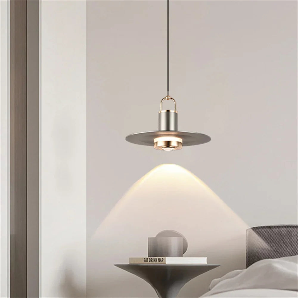 Modern metal pendant light for elegant interior lighting - view 4