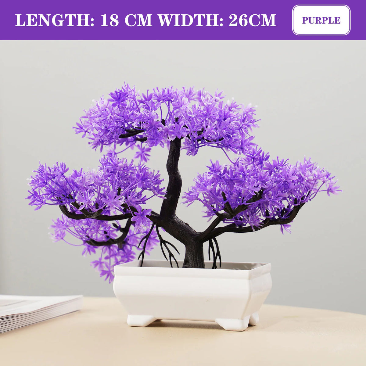 Artificial plants bonsai small tree interior and exterior decoration - PJ28-02 / With Pot