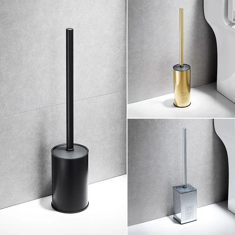 Luxury stainless steel bathroom toilet brush