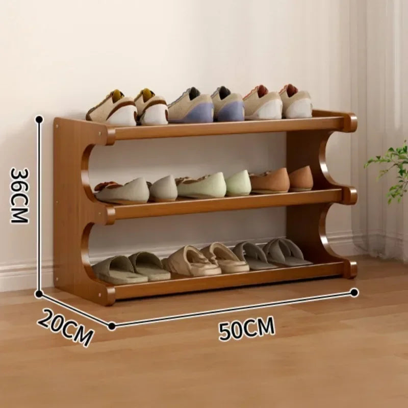 Organizer of shoes with little space for indoor storage - Brown 3 Layers 50CM
