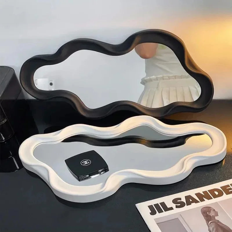 Decorative cloud mirror for hanging makeup - view 2