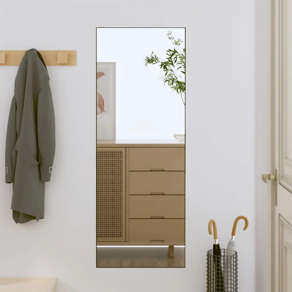 Rectangular wall mirror in decorative sticker glass for interior - view 2