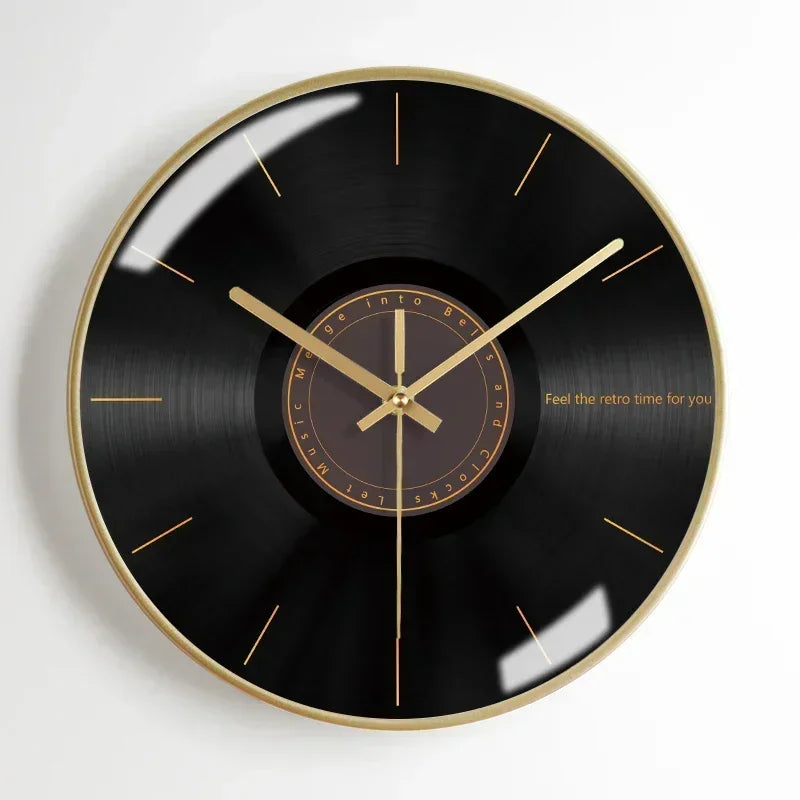 Modern wall clock in aesthetic and silent metal - Style 5 / 12 inches