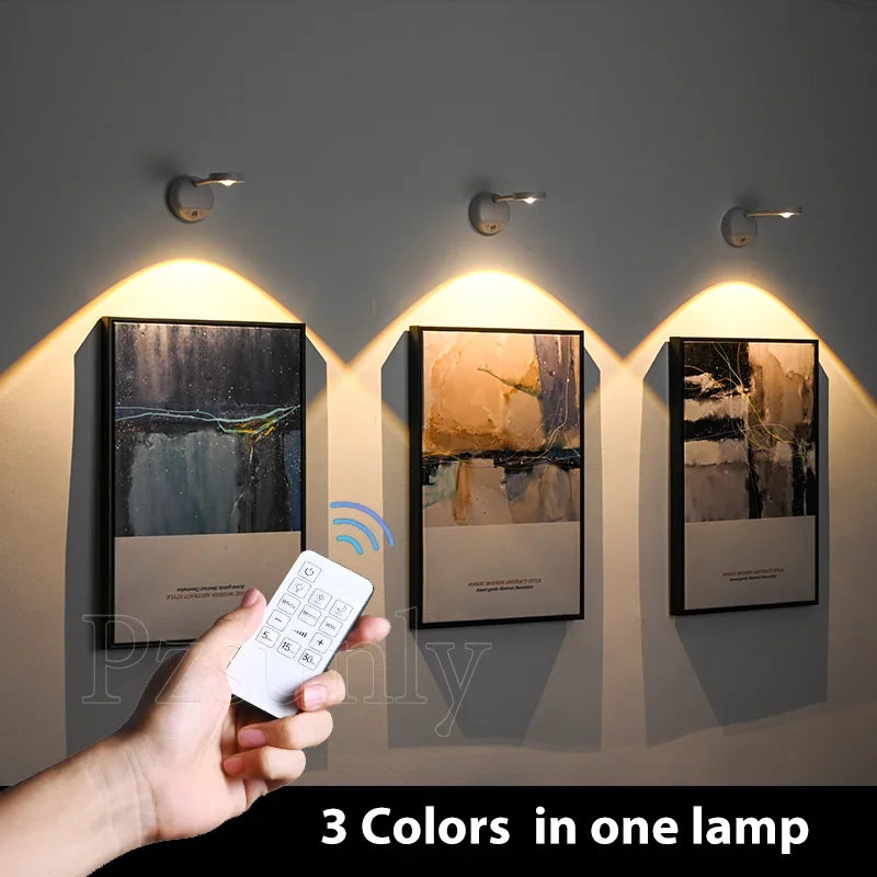 Wireless smart wall sconce with human detection and variable intensity - view 2