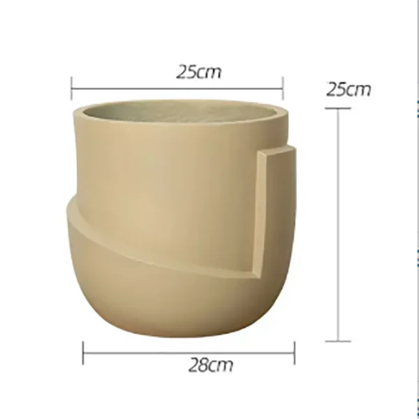 Modern silicone mould for light and luxurious concrete flower pot - Multicolore